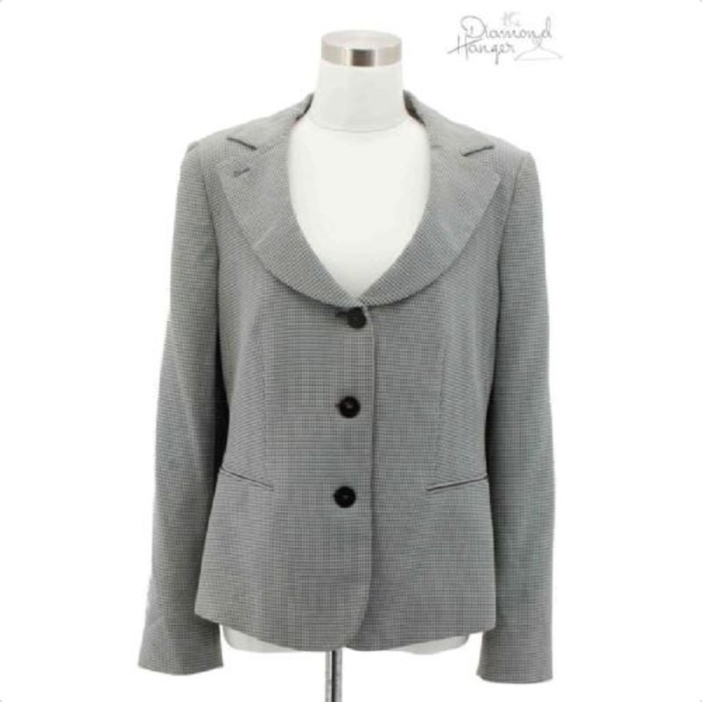ARMANI COLLEZONI Designer Jacket Size 10 Gray
